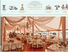 Tablet Screenshot of exquisiteeventsdesign.com